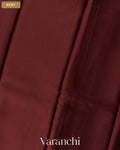 Coffee Brown Pure Mysore Crepe Silk Saree — Body