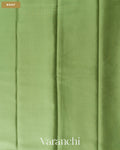 Pista Green Pure Mysore Crepe Silk Saree — Body
