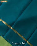 Pista Green Pure Mysore Crepe Silk Saree — Blouse