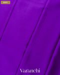 Bright Violet Pure Mysore Crepe Silk Saree — Body