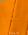 Mango Yellow Pure Mysore Crepe Silk Saree — Body