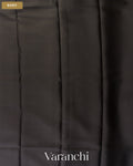 Black Pure Mysore Crepe Silk Saree — Body