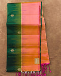 Bottle Green Pure Soft Silk Handloom Saree — Full Saree