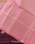 Deep Wine Pure Soft Silk Handloom Saree — Blouse