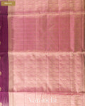 Deep Wine Pure Soft Silk Handloom Saree — Pallu