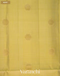 Pastel Pista Green Pure Soft Silk Handloom Saree — Body
