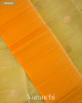 Pastel Pista Green Pure Soft Silk Handloom Saree — Border