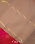 Rani Pink Pure Soft Silk Handloom Saree — Blouse