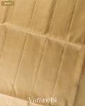Beige Pure Soft Silk Handloom Saree — Body
