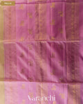Beige Pure Soft Silk Handloom Saree — Pallu