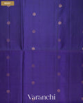Navy Blue Pure Soft Silk Handloom Saree — Body