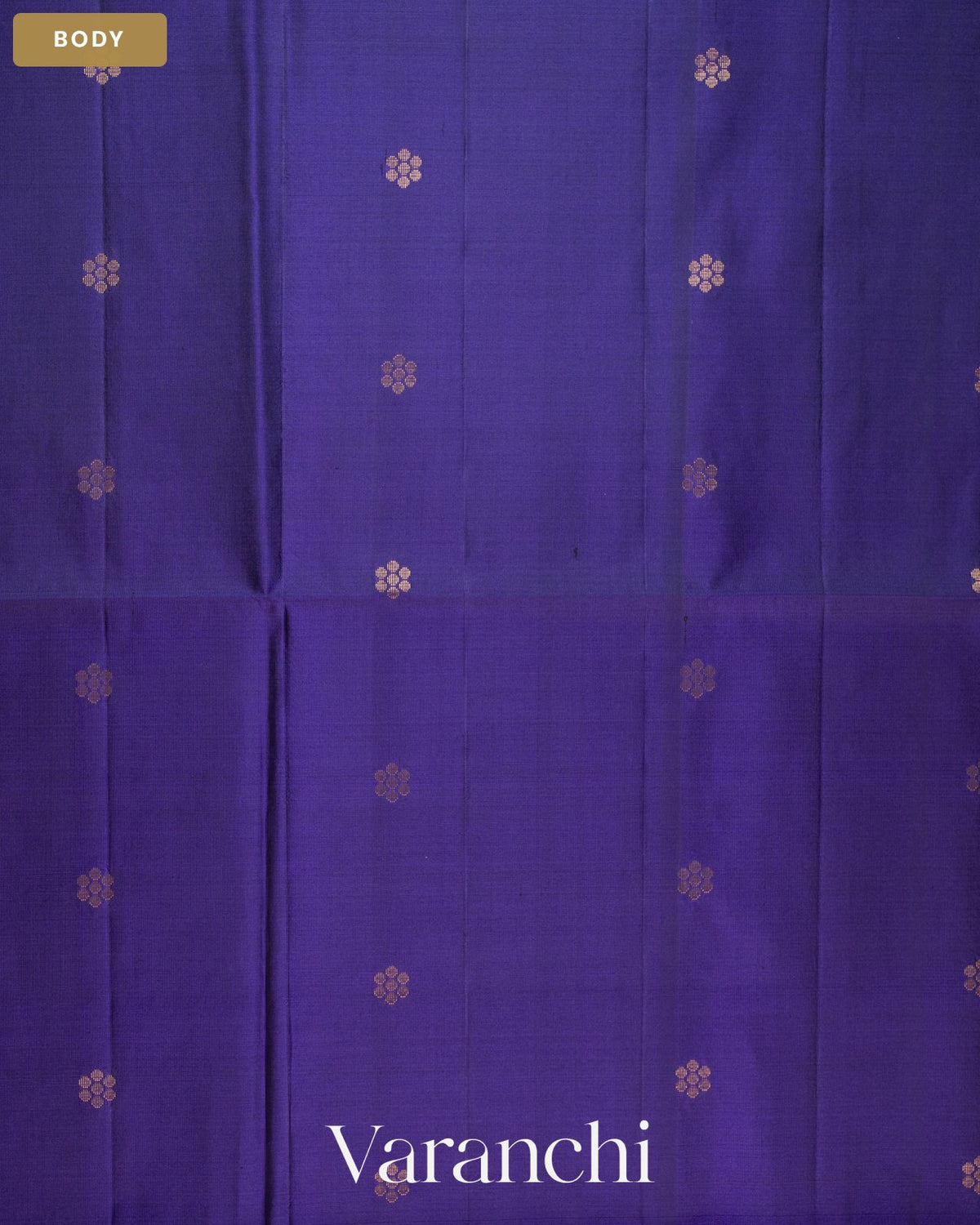 Navy Blue Pure Soft Silk Handloom Saree — Body