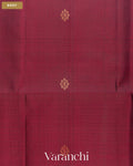 Wine Maroon Pure Soft Silk Handloom Saree — Body