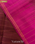 Coffee Brown Pure Soft Silk Handloom Saree — Border