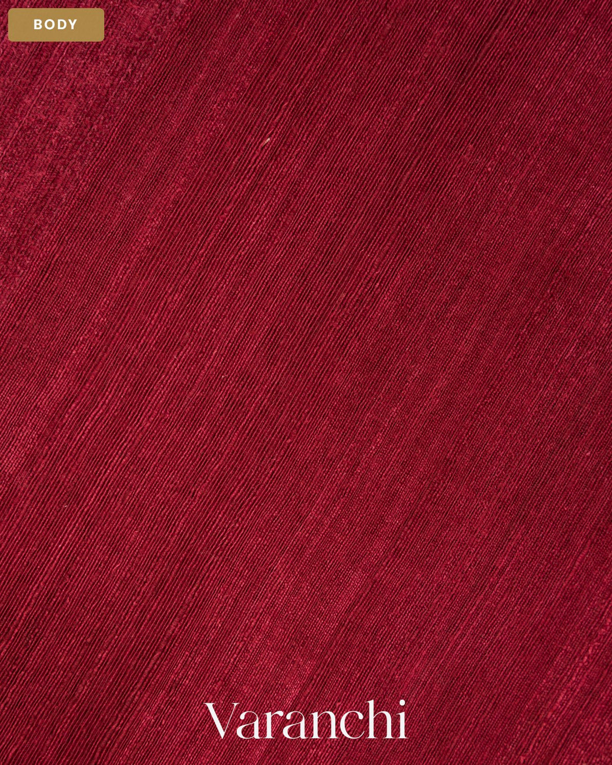 Maroon Floral Jamdani Pure Matka Silk Handloom Saree — Body