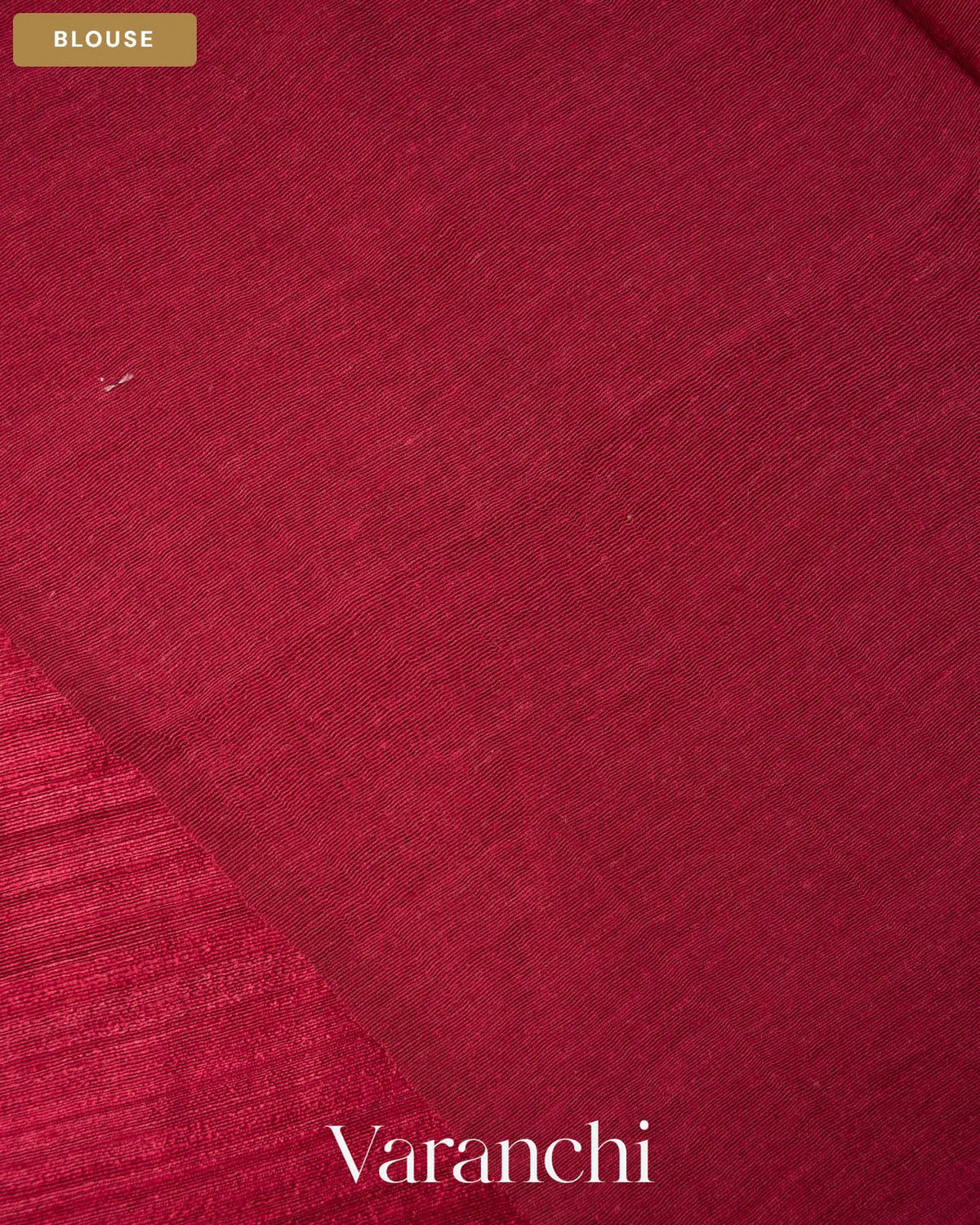 Maroon Floral Jamdani Pure Matka Silk Handloom Saree — Blouse