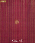 Deep Maroon Pure Kanchipuram Silk Handloom Saree — Body