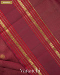 Deep Maroon Pure Kanchipuram Silk Handloom Saree — Border