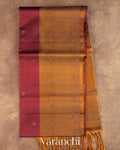 Maroon Pure Soft Silk Handloom Saree — Full Saree