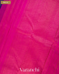 Violet Striped Pure Soft Silk Handloom Saree — Pallu