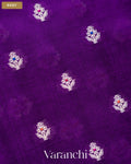 Violet Pure Poona Silk Saree — Body