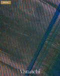 Royal Blue Pure Kanchipuram Silk Cotton Handloom Saree — Pallu