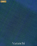 Royal Blue Pure Kanchipuram Silk Cotton Handloom Saree — Body
