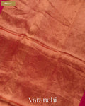 Deep Magenta Jamdani Pure Muslin Silk Handloom Saree — Pallu