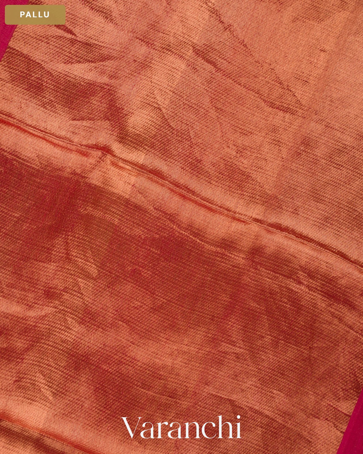 Deep Magenta Jamdani Pure Muslin Silk Handloom Saree — Pallu