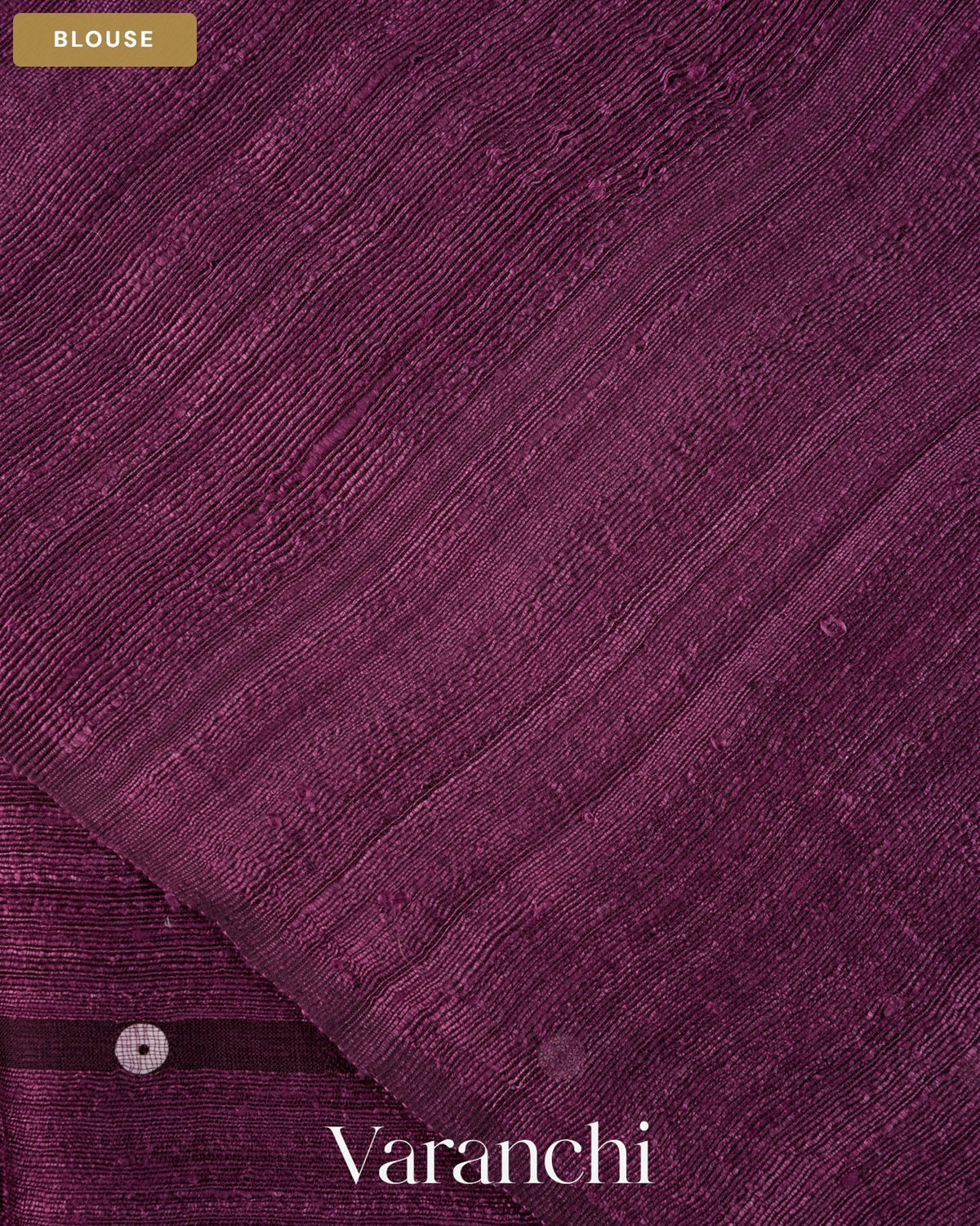 Wine Sequin with Jamdani Pure Matka Silk Handloom Saree — Blouse