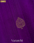 Purple Pure Raw Silk Handloom Saree — Body
