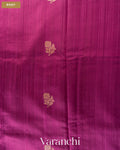 Wine Pure Raw Silk Handloom Saree — Body