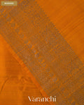 Turmeric Yellow Pure Raw Silk Handloom Saree — Border
