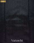 Black Pure Raw Silk Handloom Saree — Body