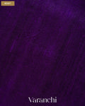 Violet Purple Pure Raw Silk Handloom Saree — Body