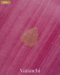 Baby Pink Pure Raw Silk Handloom Saree — Body