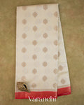 Ivory Pure Chiniya Silk Saree — Full Saree