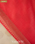 Ivory Pure Chiniya Silk Saree — Blouse