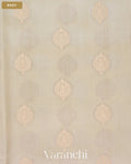 Ivory Pure Chiniya Silk Saree — Body