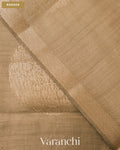 Beige Pure Chiniya Silk Saree — Border