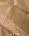 Beige Pure Chiniya Silk Saree — Blouse