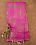 Baby Pink Pure Chiniya Silk Saree — Full Saree