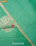 Sea Green Pure Chiniya Silk Saree — Border