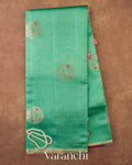 Sea Green Pure Chiniya Silk Saree — Full Saree