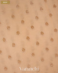 Ivory Pure Khaddi Georgette Silk Handloom Saree — Body