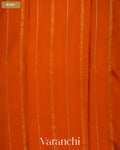 Deep Orange Pure Mysore Crepe Silk — Body