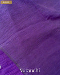 Royal Violet Jamdani Pure Matka Tissue Silk Handloom Saree — Blouse