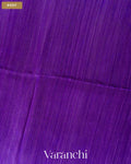 Royal Violet Jamdani Pure Matka Tissue Silk Handloom Saree — Body