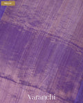 Lavender Floral Jamdani Pure Matka Silk Handloom Saree — Pallu