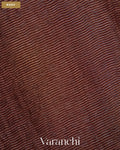 Wine Maroon with Sequin Embroidery Pure Muslin Silk Handloom Saree — Body